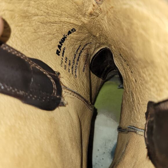 Rank 45 Boots Mens Size 9EE Brown Leather Xero Gravity Unit Western Gorpcore Job - Picture 11 of 14